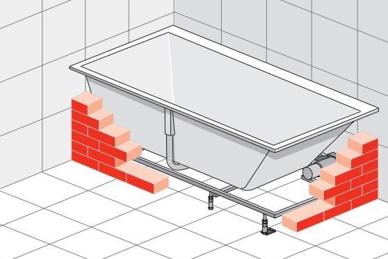 Встраиваемая  ванна  прямоугольная  Kartell by Laufen   2.2433.1.000.616.1 левая  170x86 см,   из материала  Sentec, с подсветкой перелива, с каркасом, белая