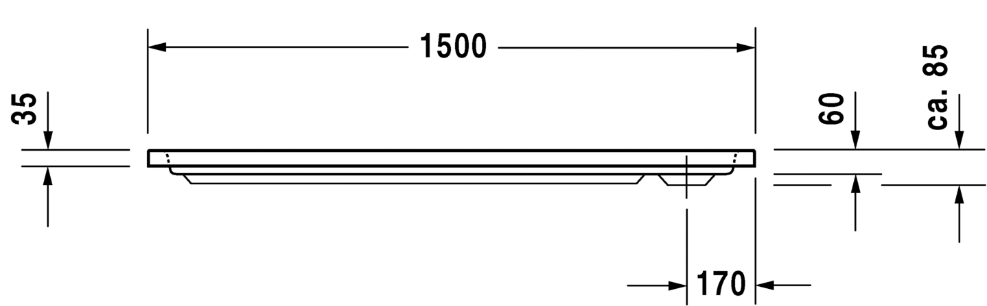 Душевой поддон Duravit D-Code 720099000000000 прямоугольный, белый