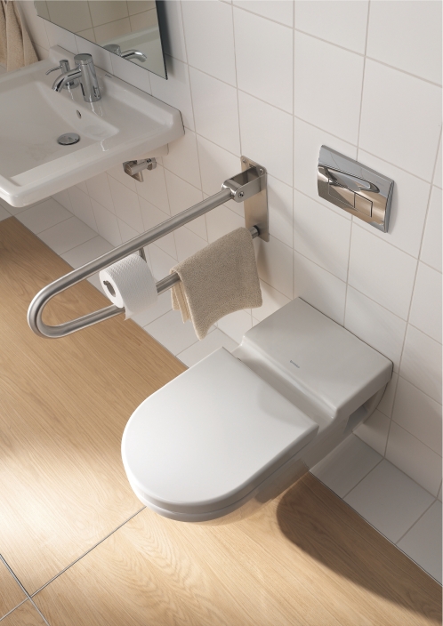 Подвесной унитаз Duravit Starck 3 2203090000 70 см для инвалидов