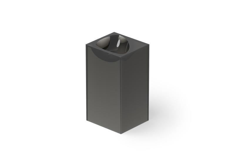 Раковина напольная из полимера DEA DESIGN Pedestal Basin DD2024 495 R4 495 мм х 455 мм х 880 мм, с донным клапаном, цвет Smoky black R4
