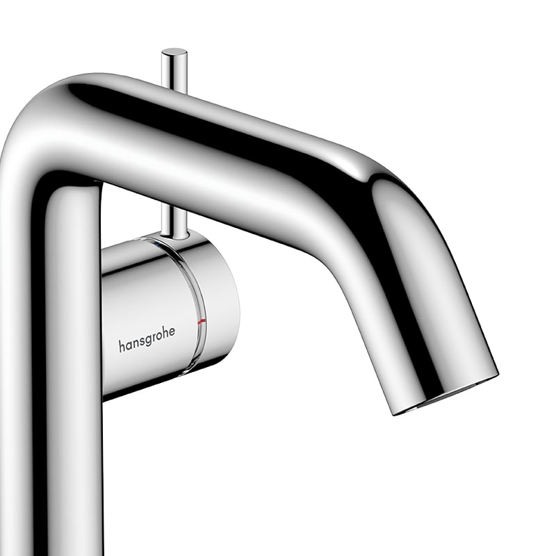 Смеситель однорычажный для раковины HANSGROHE TECTURIS S 73320000 110 мм, с EcoSmart+, с CoolStart, цвет Хром