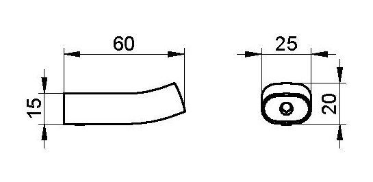 Крючок для полотенца Keuco Edition 400 11514 010000 хром
