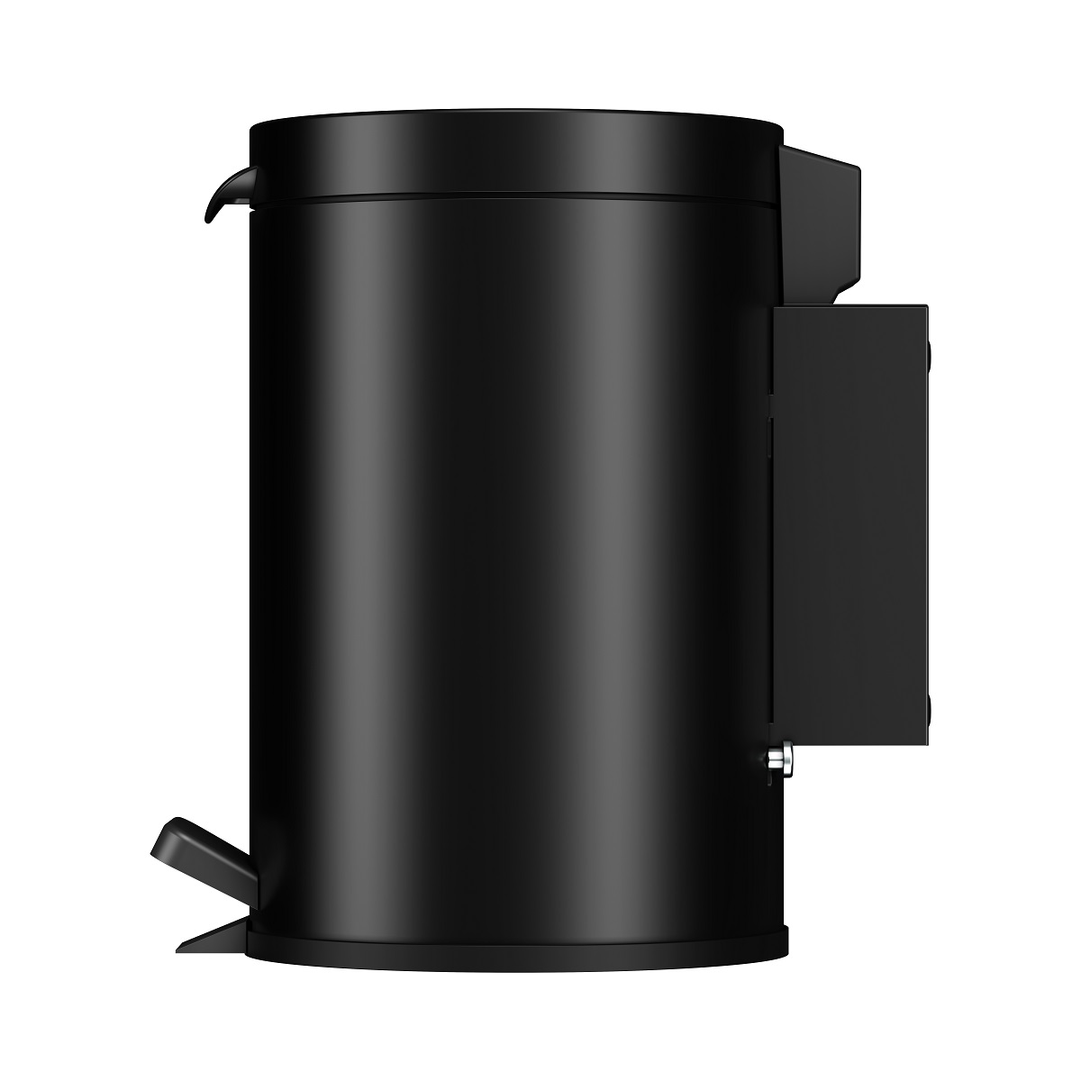 Ведро для мусора настенное с крышкой 3л KEUCO PLAN 14977 370000 Чёрный матовый