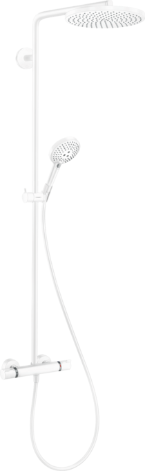 Душевая стойка HANSGROHE Raindance Select S Showerpipe 240 1jet 27633700 с термостатом, белый матовый
