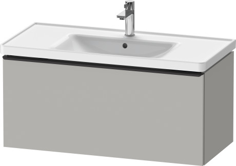 Тумба подвесная под раковину DURAVIT D-Neo DE425600707 984 мм х 452 мм, с одним выдвижным ящиком, бетонно-серый матовый