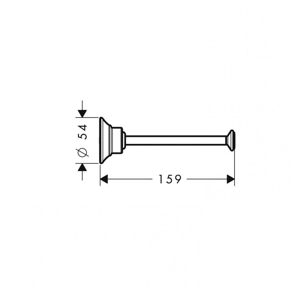 Держатель для туалетной бумаги AXOR Montreux 42028000 159 мм, хром