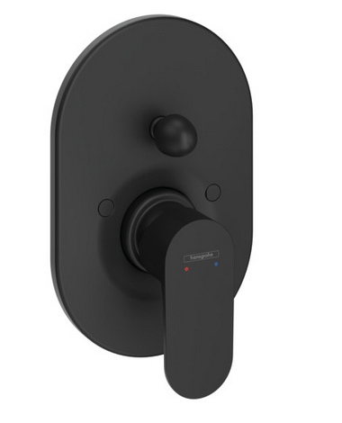 Однорычажный смеситель для ванны HANSGROHE REBRIS S 72449670 Чёрный матовый