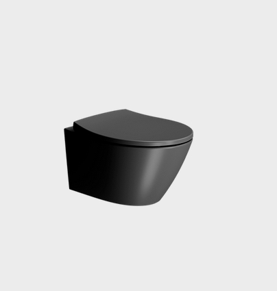 УЦЕНКА, Унитаз подвесной GSI MODO   981626_УЦ/3     Swirlflush, для крепежа FISR2, чёрный матовый Ardesia. /Дефект: потертости на ободк