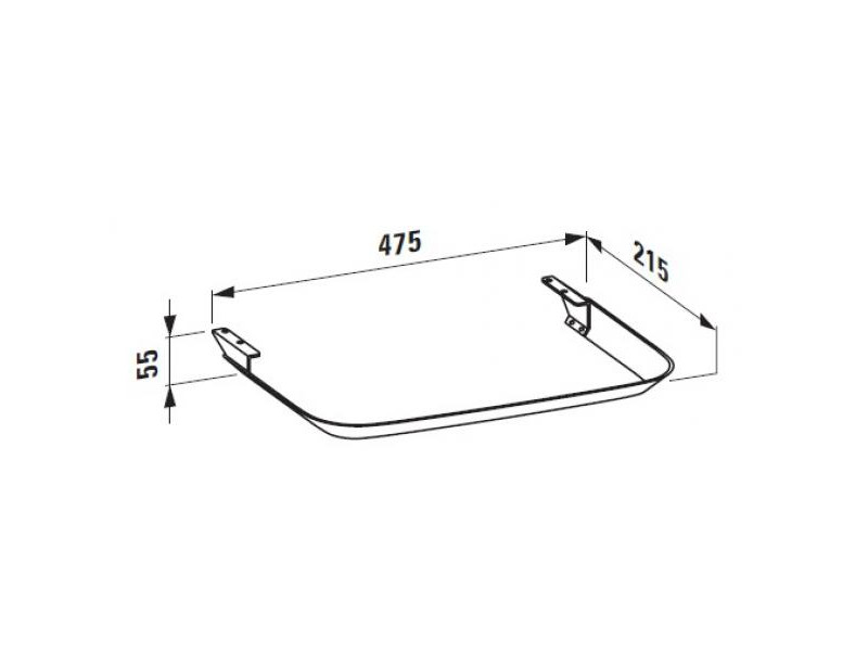 РАСПРОДАЖА Полотенцедержатель Laufen   Palace   3.8170.3.004.000.1   для раковины 8.1070.3, хром
