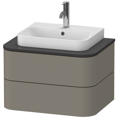 Тумба подвесная для консоли Duravit Happy D.2 Plus HP496009292 каменно-серый