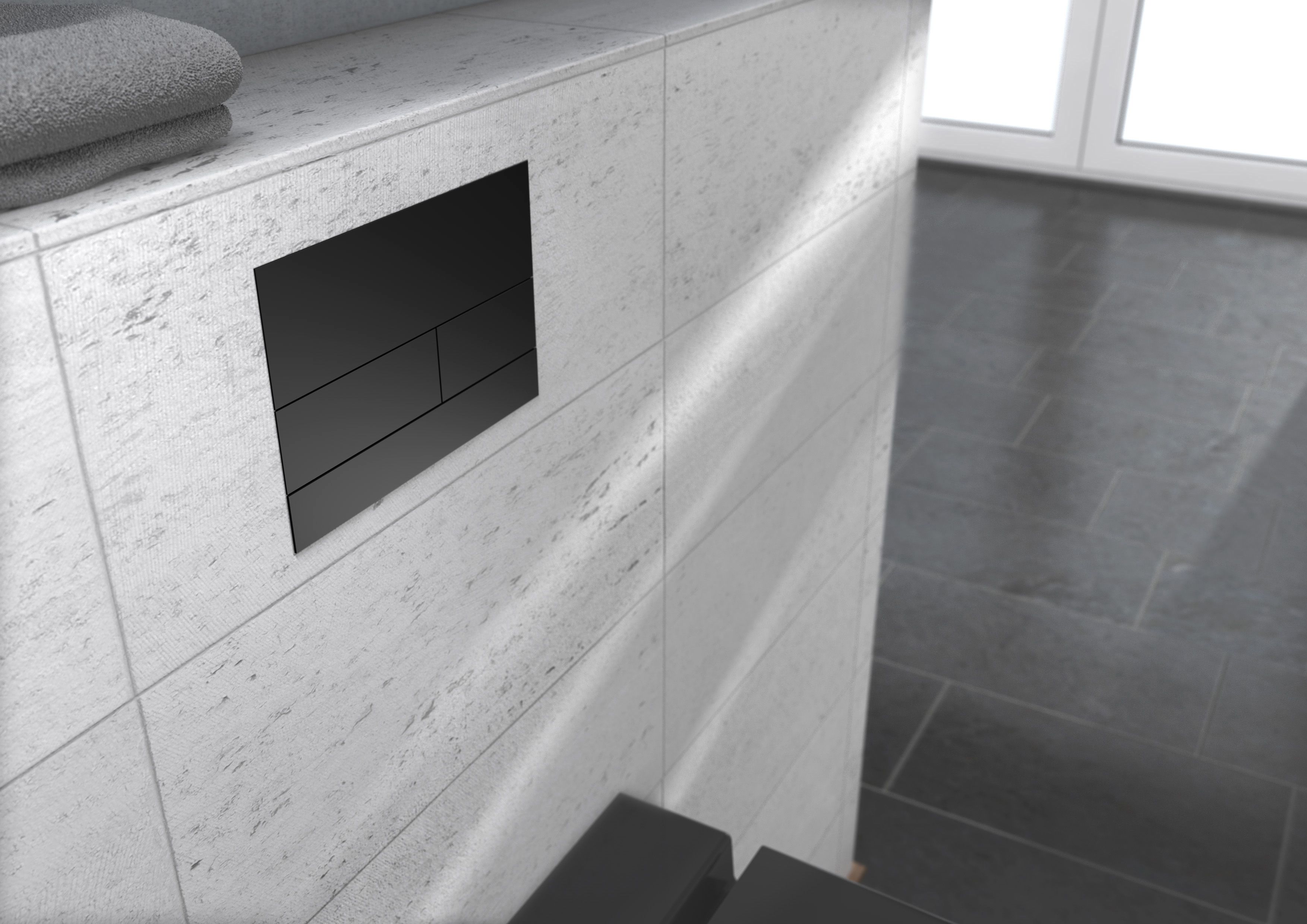 Панель смыва с двумя клавишами TECE TECEsquare II 9240840 Красный позолоченный сатин