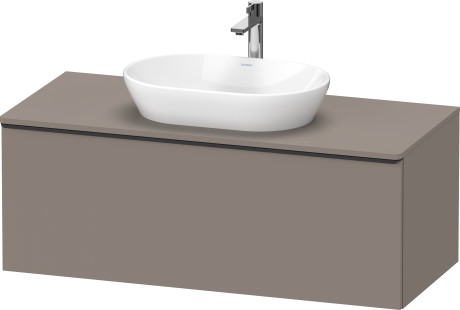 Тумба подвесная под раковину DURAVIT D-Neo DE494904343 1200 мм х 550 мм, с 1 выдвижным ящиком и консолью, базальт матовый