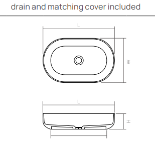Раковина накладная DEA DESIGN  Countertop basin  DD9091 550 R4  550х340хh120 мм, из полимера Glasstech, д/клапан хром, цвет Smoky Black R4