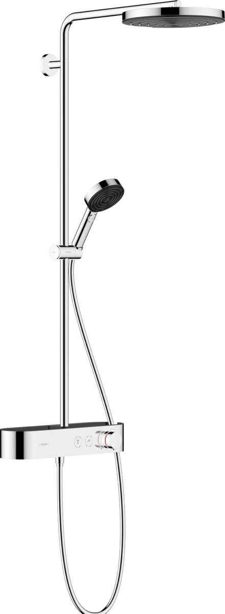 Душевая система с термостатом Hansgrohe Pulsify S 24221000 260 1 jet, c EcoSmart, хром