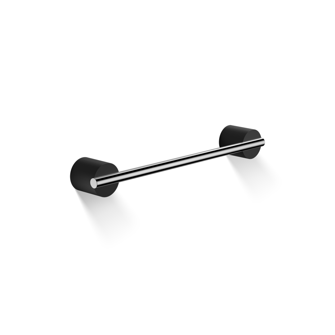 Полотенцедержатель настенный DECOR WALTHER  STONE HTE 30   0975064   300 мм, композит Solid Surface черный матовый/хром