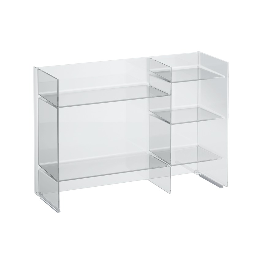 Стеллаж для ванной комнаты Kartell by Laufen   3.8933.1.084.000.1   пластик прозрачный