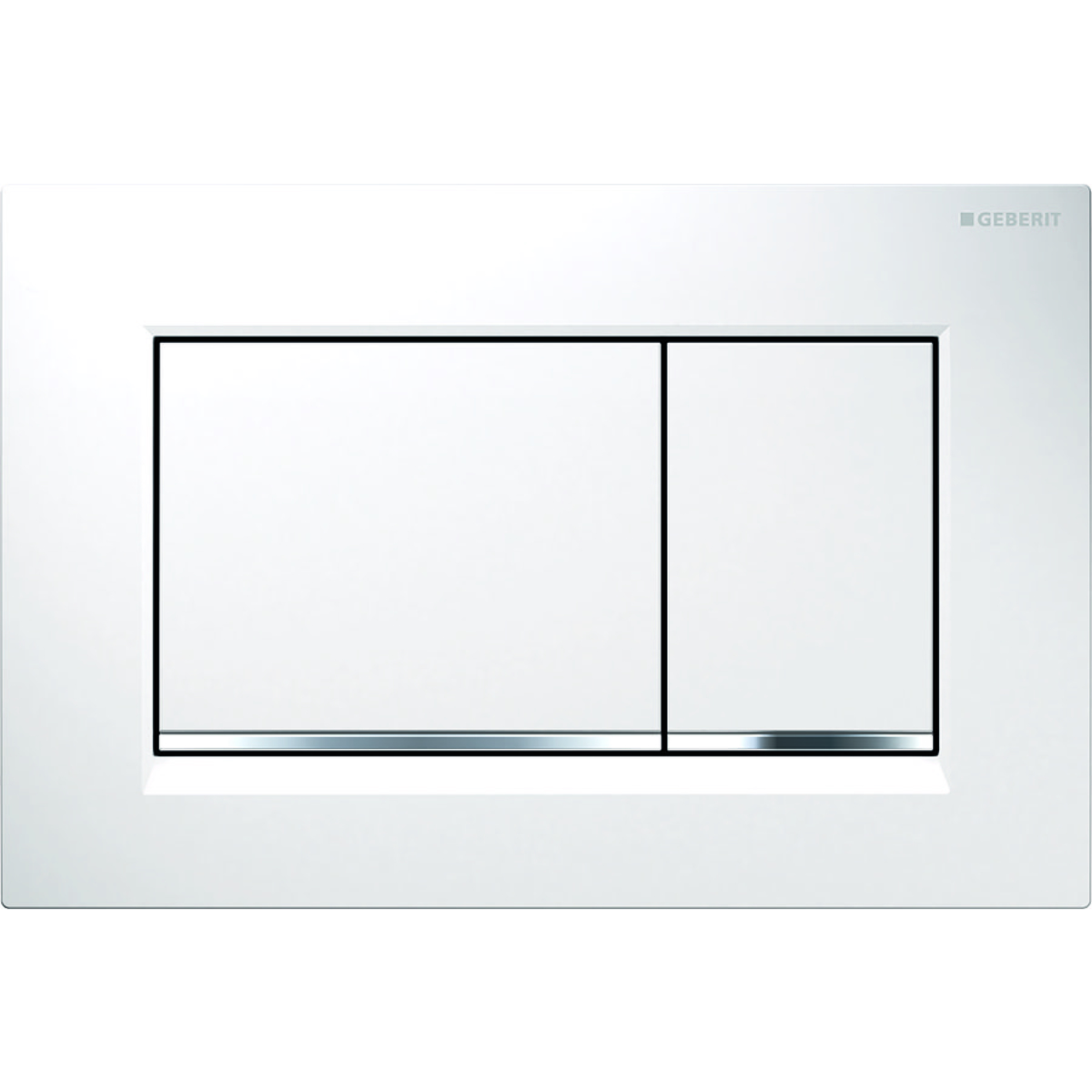 Смывная клавиша Geberit Sigma30 115.883.KJ.1 белая/хром глянцевый