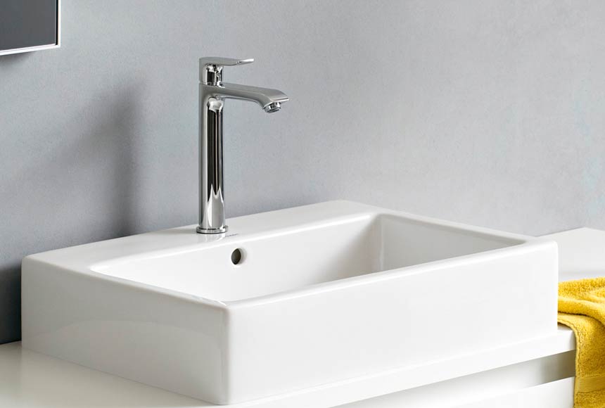 Смеситель для раковины высокий Hansgrohe Metris 31082000 Хром