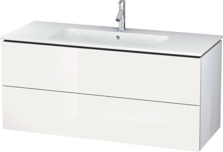 Тумба подвесная под раковину Duravit L-Cube LC624302222 белый глянцевый