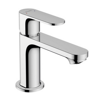 Смеситель однорычажный для раковины HANSGROHE REBRIS S 72510000 80 мм, с донным клапаном, хром