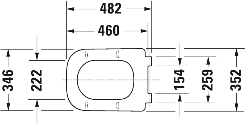 Сиденье удлиненное для унитаза DURAVIT HAPPY D2 0064690099 с микролифтом SoftClose, цвет белый