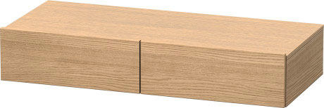 Полка Duravit DuraStyle DS8270 52 с двумя выдвижными ящиками, европейский дуб