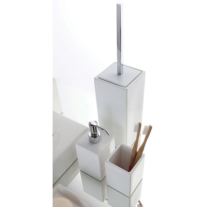 Дозатор для жидкого мыла настольный BERTOCCI LE CERAMICHE 123 4607 0000 180 мм, белый/хром (изделие снято с производства)