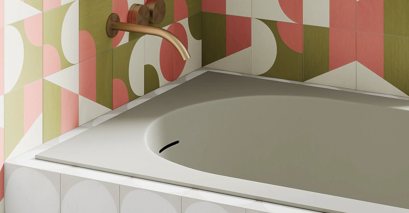 Встраиваемая овальная ванна SALINI ORNELLA 102314M 800х1700х600 мм, регулируемые ножки, из S-Sense, цвет Белый матовый