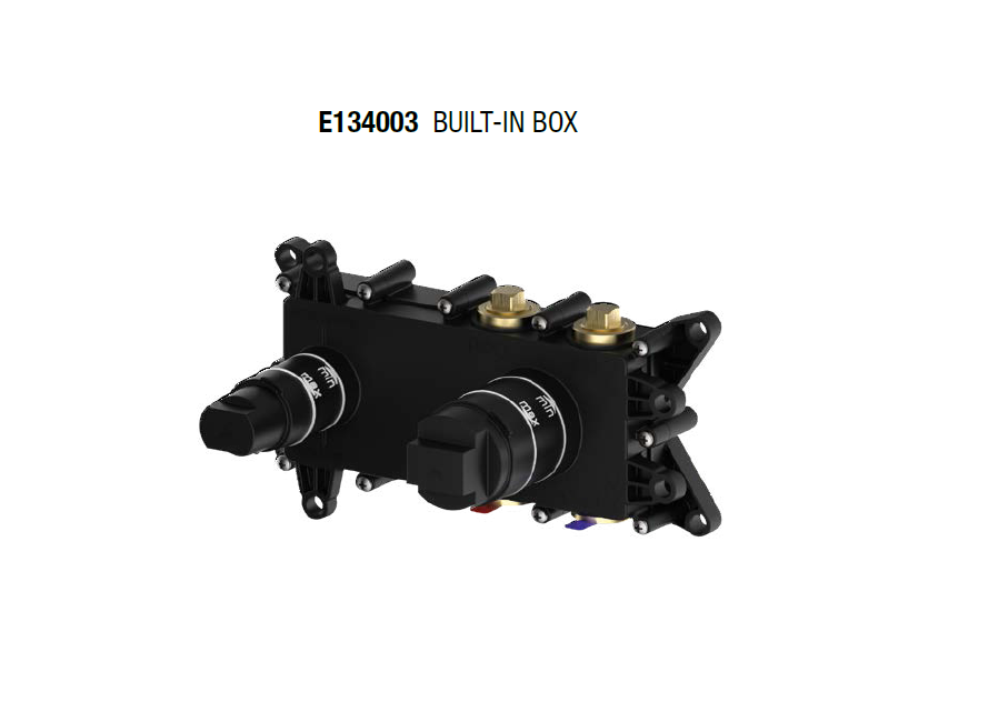 Встраиваемая часть однорычажного смесителя для раковины ALMAR Washbasin E134003 универсальное расположение, цвет Чёрный