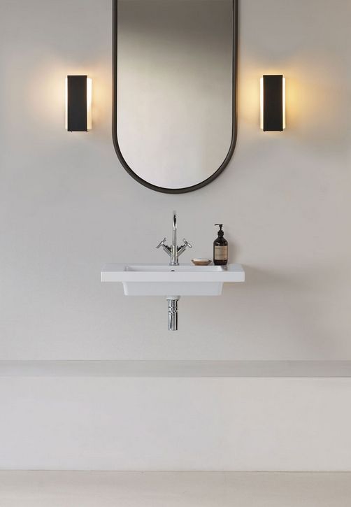 Раковина подвесная/встраиваемая GSI NORM 8637111 700 мм х 400 мм, с 1 отверстием под смеситель, с переливом, белая глянцевая