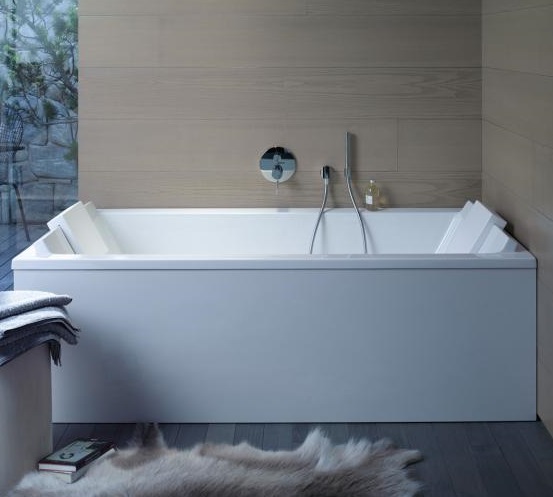 Акриловая ванна Duravit Starck 700338000000000 1800 х 800 c двумя наклонами для спины, встраиваемая версия или версия с панелями, белая