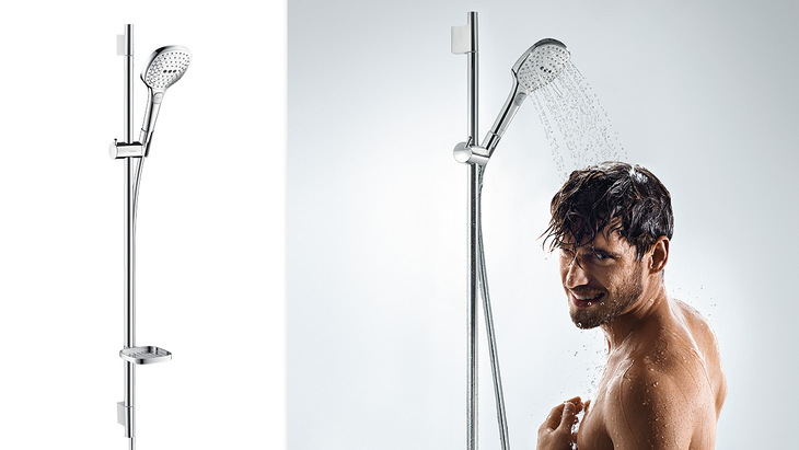 Душевой гарнитур со штангой 65 см Hansgrohe Raindance Select 150/Unica'S Puro 27856400 Белый/Хром