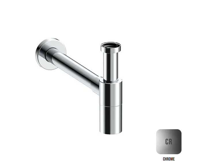 Сифон для раковины цилиндрический ALMAR WASH BASIN E096002.CR из латуни, цвет Хром
