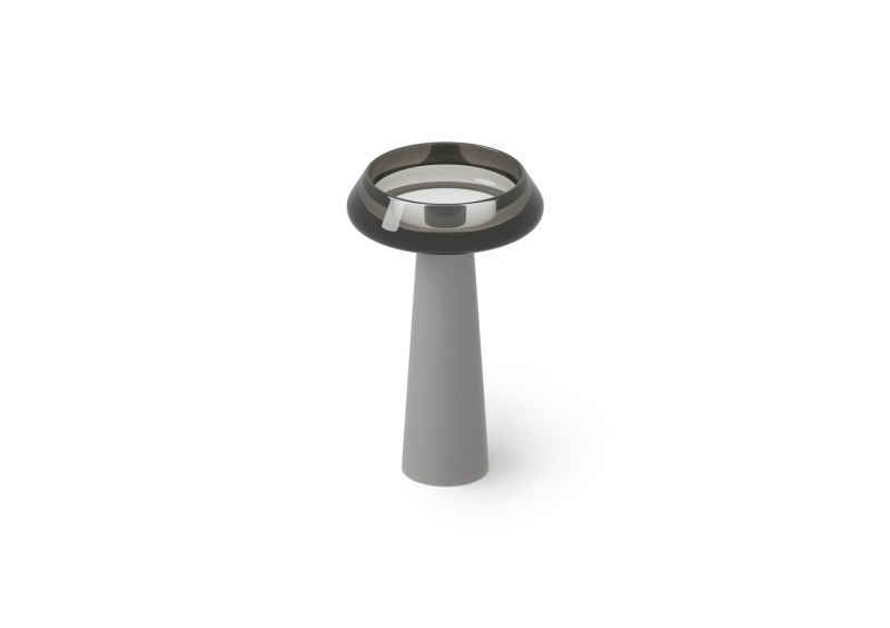 Раковина напольная DEA DESIGN Pedestal Basin DD2046 545 R4 545 мм х 545 мм х 900 мм, с донным клапаном, цвет Smoky Black R4