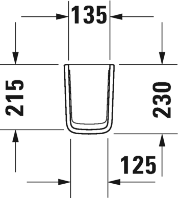 Полупьедестал Duravit ME by Starck 0858410000 для раковины, белый