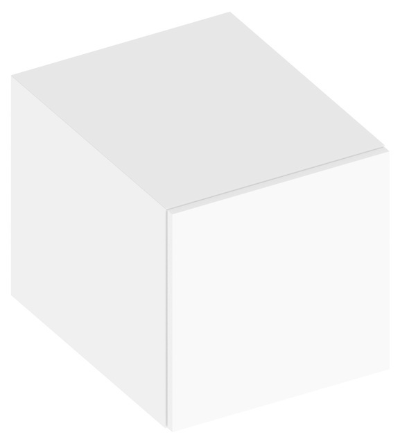 Боковая тумба Keuco Edition 90 39024 380000 400 x400x485 мм 1 ящик корпус и фасад текстурный лак белый