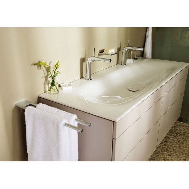 Тумба подвесная под раковину KEUCO EDITION 11 31562 390000 с четырьмя выдвижными фронтами, корпус/фасад структурный лак, антрацит