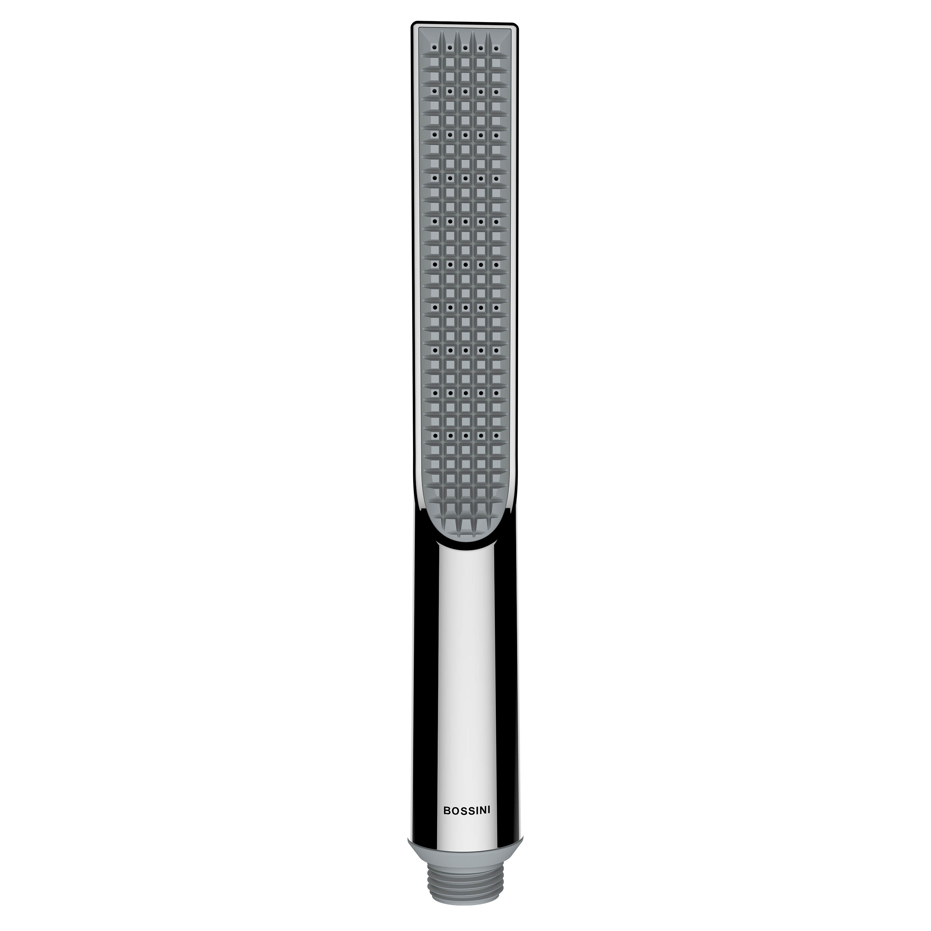 Наружная часть смесителя для ванны BOSSINI Apice Z00555.094 c изливом, душем-палочкой и шлангом, никель шлифованный
