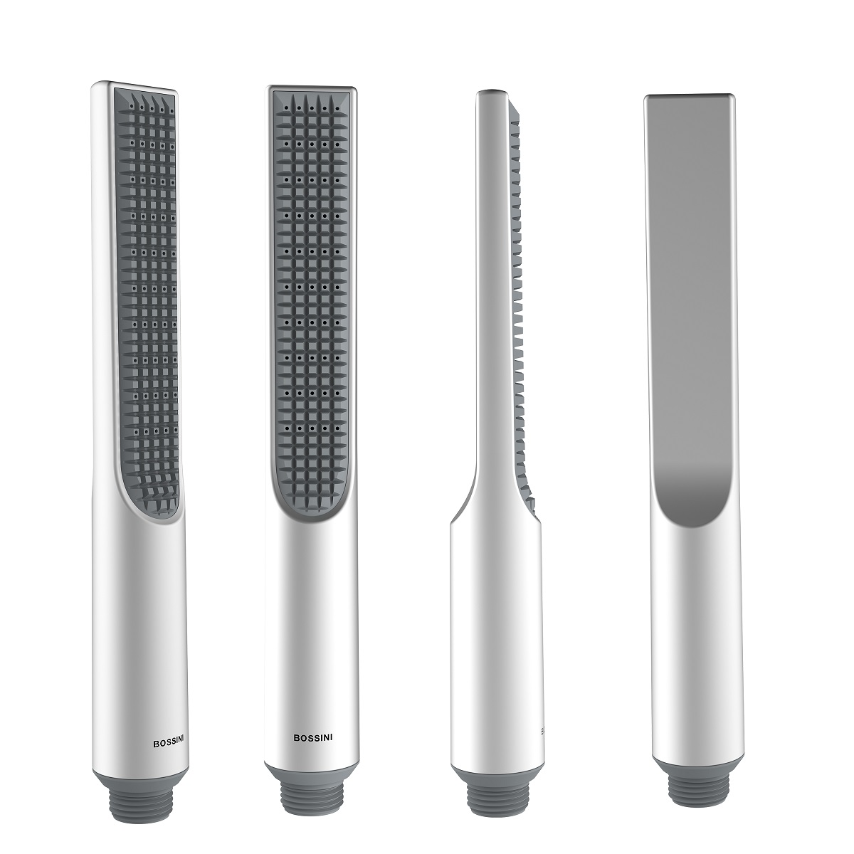 Наружная часть смесителя для ванны BOSSINI Apice Z00555.045 c изливом, душем-палочкой и шлангом, белый матовый (изделие снято с производства)