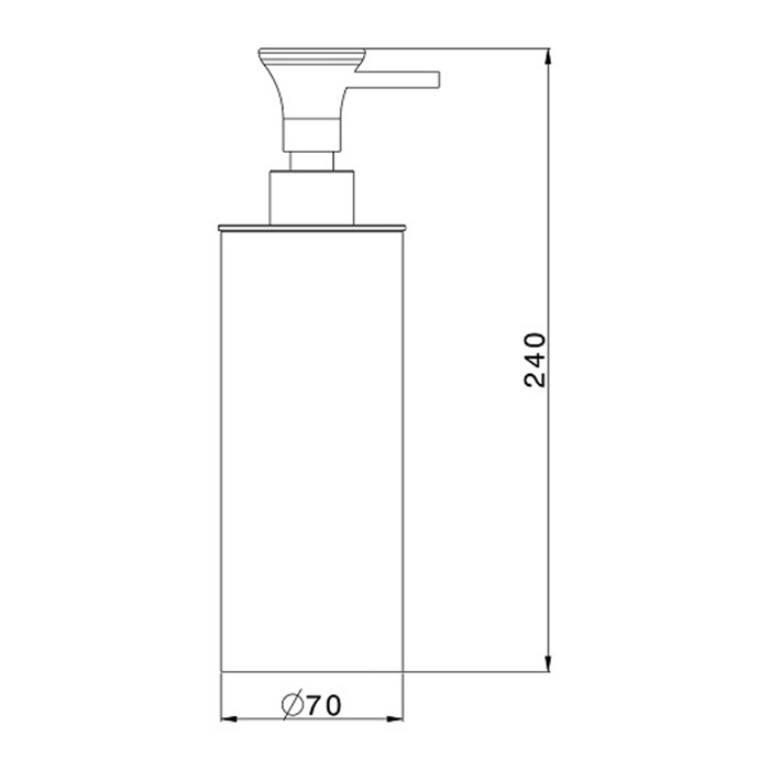 Дозатор настольный для жидкого мыла CISAL Vita VI09061061 цвет Белый/Хром