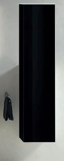 Высокий шкаф-пенал Keuco Royal Reflex  34031 570002 корпус матовый лак/фасад стекло черный