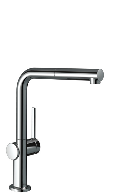 Кухонный смеситель однорычажный с вытяжным изливом Hansgrohe Talis M54 72809000 хром