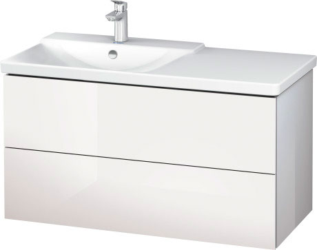 Тумба подвесная под раковину Duravit L-Cube LC625102222 белый глянцевый
