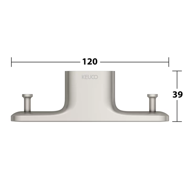 Двойной крючок для полотенца Keuco Edition 400 11515 050000 Никель шлифованный