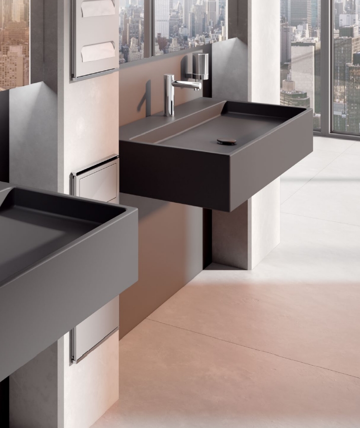 Смеситель электронный для раковины 59511 011100 питание от батареек, вылет 166 мм, с инфракрасным сенсором, хром