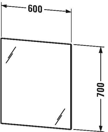 Зеркало с подсветкой Duravit Light and mirror LM7825D0000 Белый алюминий