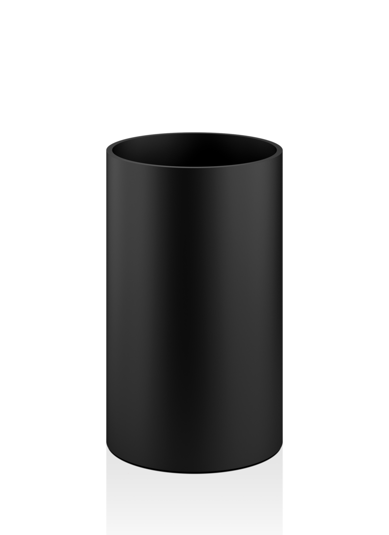 Корзина для мусора DECOR WALTHER  STONE BEOD    0973260    30 X Ø 18,5 см, 6 L, из композита Solid Surface, цвет: черный матовый