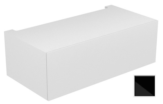 Модуль нижнего шкафа KEUCO EDITION 11 31313 570000 для встройки снизу, с одним выдвижным ящиком, корпус матовый лак/фасад глянцевое стекло, чёрный