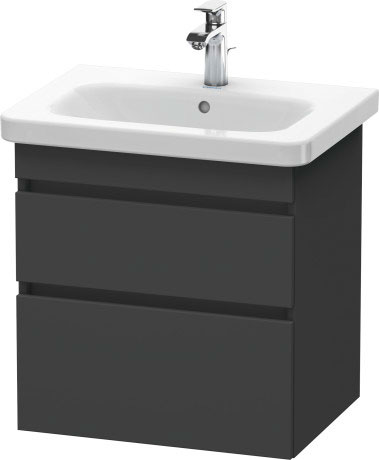 Тумба подвесная под раковину Duravit DuraStyle DS648004949 графит матовый