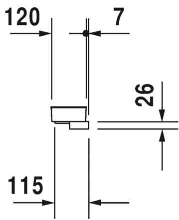 Поручень с мыльницей для ванной Duravit OpenSpace 791874680000000 с мыльницей, хром, антрацит (изделие снято с производства)